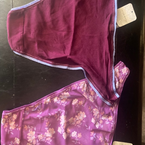 FP Intimatley Set Floral Pink Botanical Eggplant Blue Pic Panty Bikini Brief XL - Picture 8 of 13